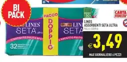 Supermercati Agorà Lines assorbenti seta ultra offerta