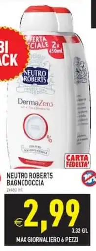 Supermercati Agorà Neutro Roberts Bagnodoccia offerta