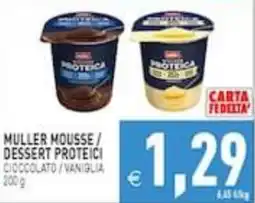 Supermercati Agorà Muller mousse dessert proteici offerta