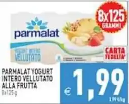 Supermercati Agorà Parmalat yogurt intero vellutato alla frutta offerta