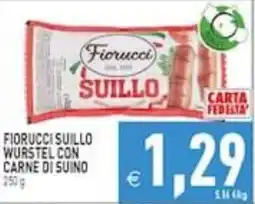 Supermercati Agorà Fiorucci Suillo wurstel con carne di suino offerta
