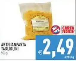 Supermercati Agorà Artigianpasta tagliolini offerta
