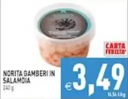 Supermercati Agorà Norita gamberi in salamoia offerta