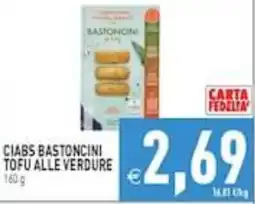 Supermercati Agorà Ciabs bastoncini tofu alle verdure offerta