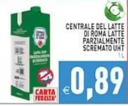 Supermercati Agorà Centrale del latte di Roma latte parzialmente scremato UHT offerta