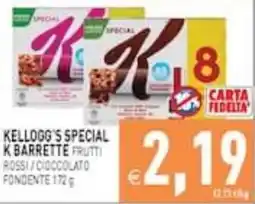 Supermercati Agorà Kellogg's Special K Barrette Frutti Rossi / Cioccolato offerta