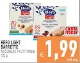 Supermercati Agorà Herd Light barrette nocciola frutti rossi offerta
