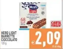 Supermercati Agorà Hero Light barrette cioccolato offerta