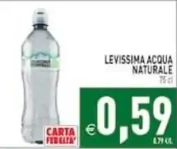 Supermercati Agorà Levissima acqua naturale offerta