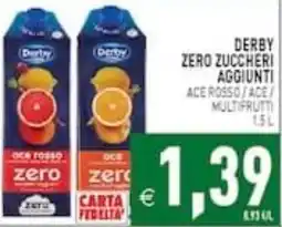 Supermercati Agorà Derby zero zuccheri aggiunti offerta