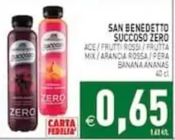 Supermercati Agorà San Benedetto Succoso Zero offerta