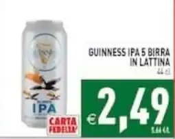 Supermercati Agorà Guinness IPA 5 birra offerta