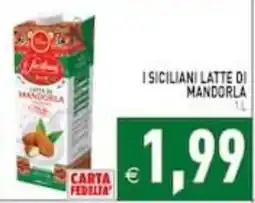 Supermercati Agorà I siciliani latte di mandorla offerta