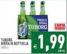 Supermercati Agorà Tuborg birra in bottiglia offerta