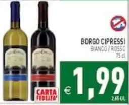 Supermercati Agorà Borgo Cipressi Bianco/Rosso offerta