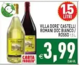 Supermercati Agorà Villa Dore' Castelli Romani DOC Bianco / Rosso offerta