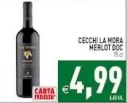 Supermercati Agorà Cecchi la Mora Merlot Doc offerta