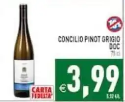 Supermercati Agorà Concilio Pinot Grigio DOC offerta