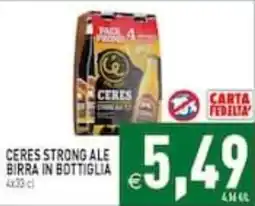 Supermercati Agorà Ceres strong ale offerta