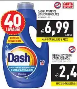 Supermercati Agorà Dash lavatrice liquido regolare offerta