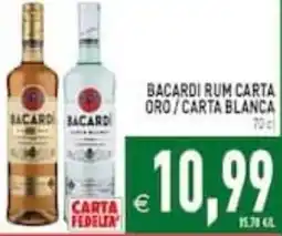 Supermercati Agorà Bacardi rum carta oro / carta blanca offerta