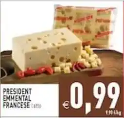 Supermercati Agorà President Emmenthal Francese offerta