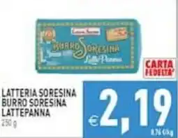 Supermercati Agorà Latteria Sorensina burro Sorensina lattepanna offerta