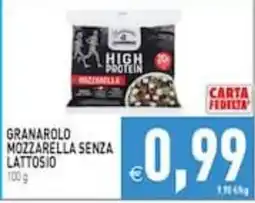 Supermercati Agorà Granarolo mozzarella senza lattosio offerta