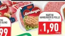 Supermercati Agorà Martini hamburger di pollo offerta
