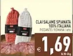 Supermercati Agorà Clai salame spianata offerta