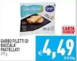 Supermercati Agorà Garbo filetti di baccala' pastellati offerta
