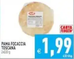 Supermercati Agorà Pama focaccia toscana offerta