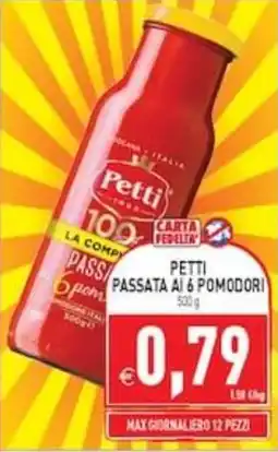 Supermercati Agorà Petti passata ai pomodori offerta