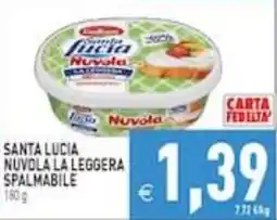 Supermercati Agorà Santa Lucia Nuvola la leggera spalmabile offerta