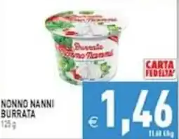 Supermercati Agorà Nonno Nanni Burrata offerta