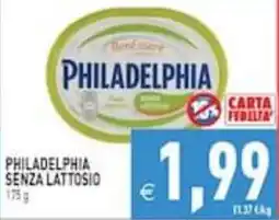 Supermercati Agorà Philadelphia senza lattosio offerta