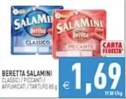 Supermercati Agorà Beretta salamini classic / piccanti / affumicati / tartufo offerta