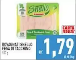 Supermercati Agorà Rovagnati Snello Fesa di Tacchino offerta
