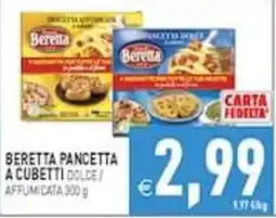 Supermercati Agorà Beretta pancetta a cubetti dolce offerta