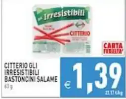 Supermercati Agorà Citterio gli irresistibili bastoncini salame offerta