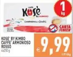 Supermercati Agorà Kose' by Kimbo Caffè Armonioso Rosso offerta