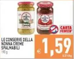 Supermercati Agorà Le conserve della nonna creme spalmabili offerta