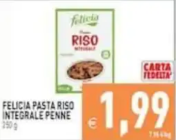 Supermercati Agorà Felicia pasta riso integrale penne offerta