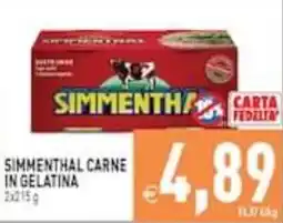 Supermercati Agorà Simmenthal carne in gelatina offerta
