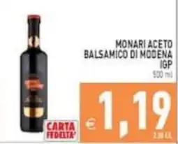 Supermercati Agorà Monari Aceto Balsamico di Modena IGP offerta
