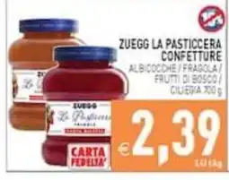 Supermercati Agorà Zuegg la pasticceria confettura offerta