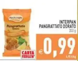 Supermercati Agorà Interpan pangrattato dorato offerta