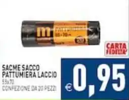 Supermercati Agorà Sacme sacco pattumiera laccio offerta