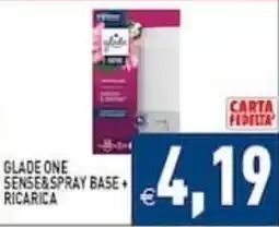 Supermercati Agorà Glade One Sense&Spray base + ricarica offerta