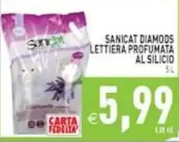 Supermercati Agorà Sanicat diamods lettiera profumata al silicio offerta